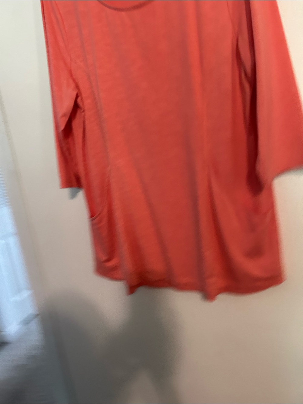 Link Coral Orange Tunic with Side Pocket